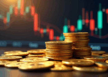 monedas doradas.