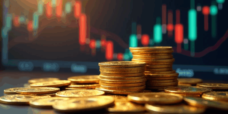 monedas doradas.