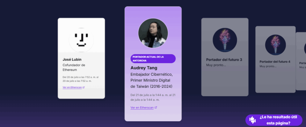 Portadores de la antorcha de Ethereum.