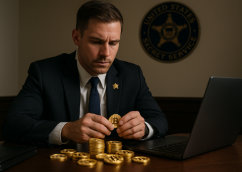 El Servicio Secreto de EE. UU. ha incautado criptomonedas provenientes de presuntos actos delictivos. Fuente: imagen generada mediante Dall-E, de OpenAI, por CriptoNoticias.