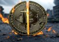 La comunidad bitcoiner se divide ante la guerra de clientes. Fuente: Grok.