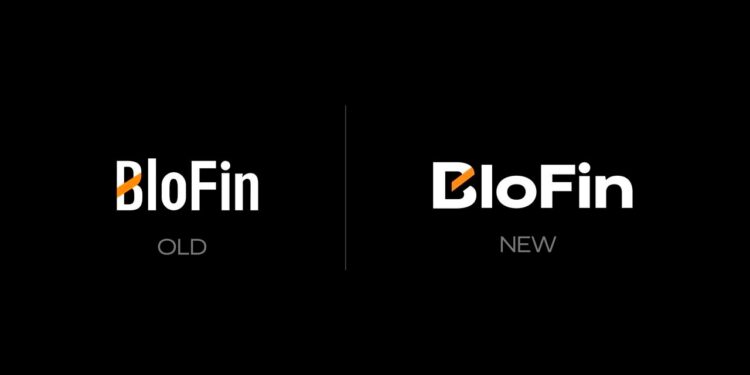 Logo antiguo y logo nuevo de BloFin