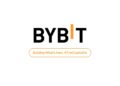 Logo de Bybit en fondo blanco.