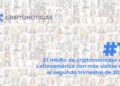 logo de criptonoticias sobre fotografías de personas en el fondo junto al mensaje número 1, el medio de criptomonedas en latinoamerica con más visitas en el segundo trimestre de 2025