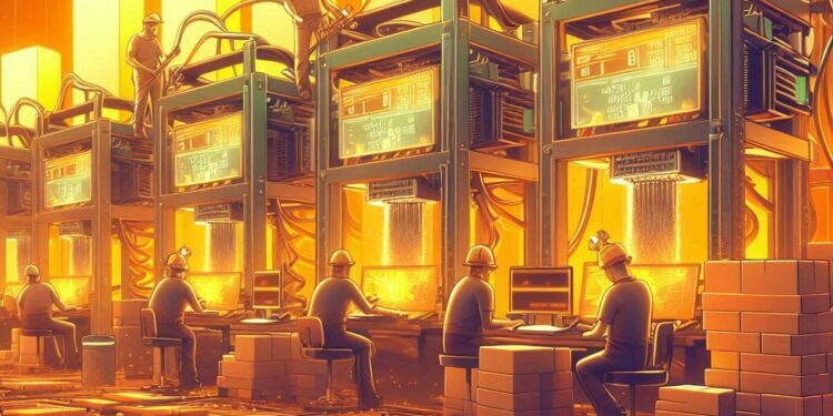 Mineros de Bitcoin tendrían incentivos pese a la caída de los subsidios fijos según Rochard. Fuente: Grok.