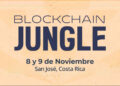 Banner con información del evento Blockchain Jungle 2025.