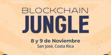 Banner con información del evento Blockchain Jungle 2025.