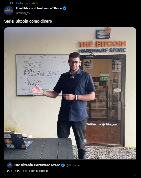 Gabriel Palma educador sobre bitcoin.