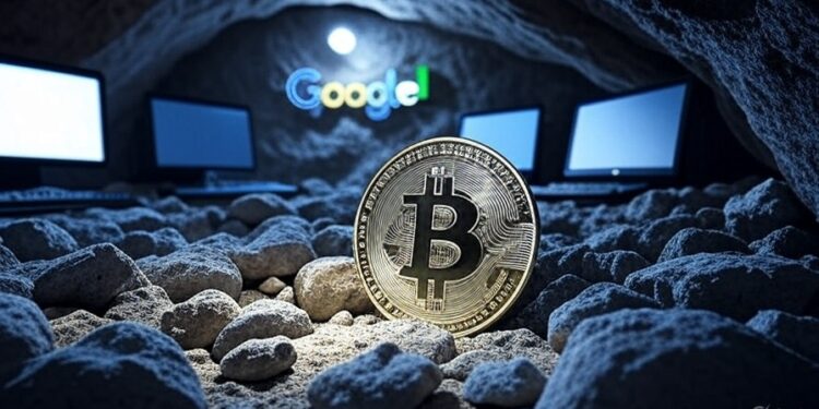 Google se aproxima a la minería de Bitcoin. Fuente: Grok.