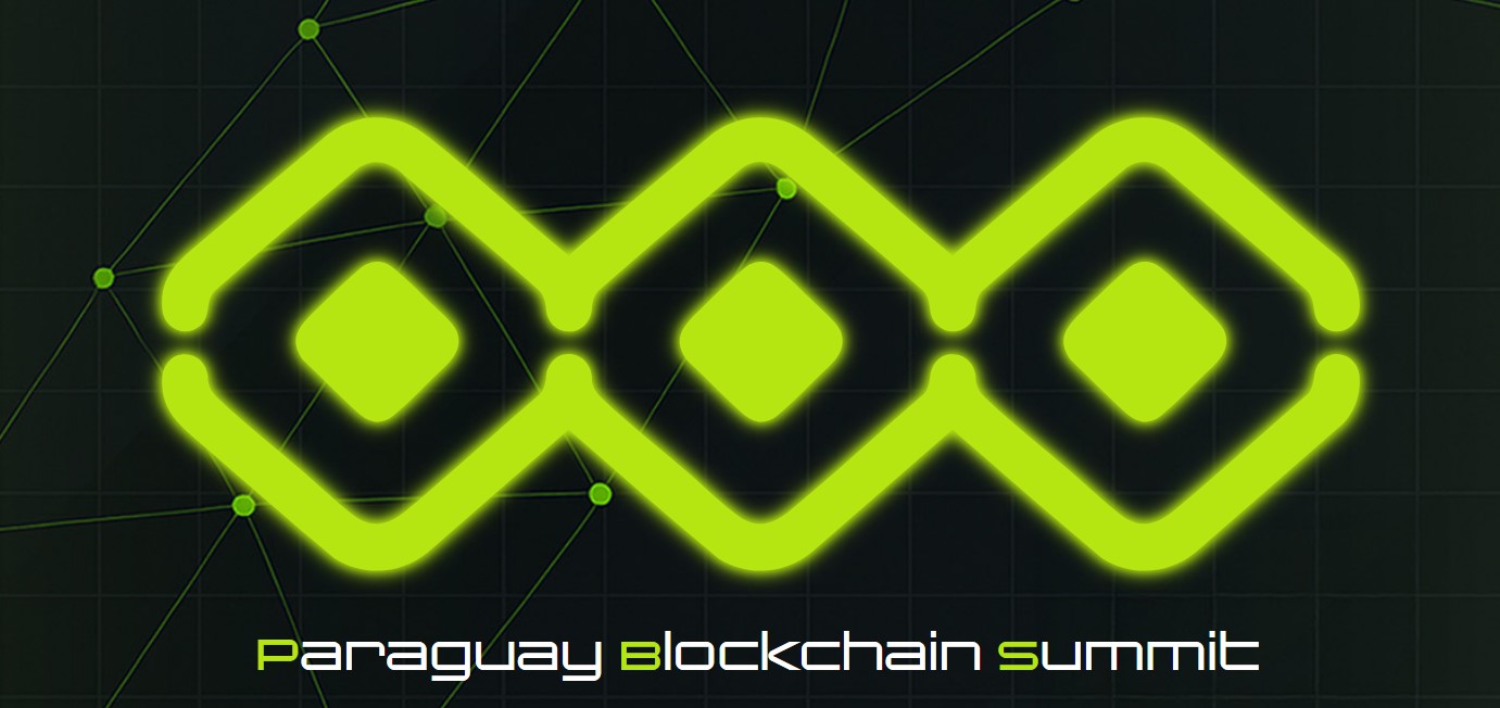 Banner de promoción del Paraguay Blockchain Summit 2025.