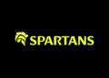 Logo de Spartans color amarillo en fondo negro