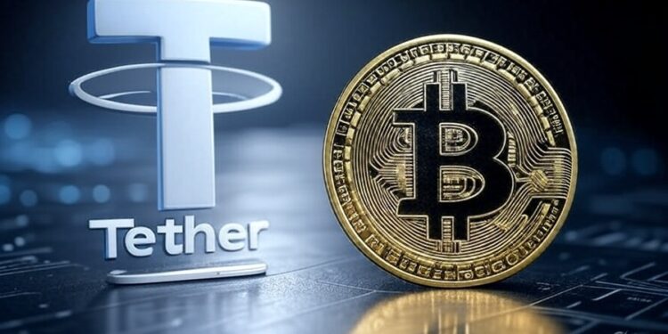 Tether fomenta el uso de BTC. Imagen generada con Grok.