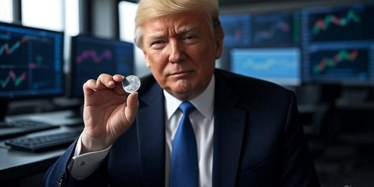 Donald Trump promueve al ecosistema de las criptomonedas. Fuente: Grok.