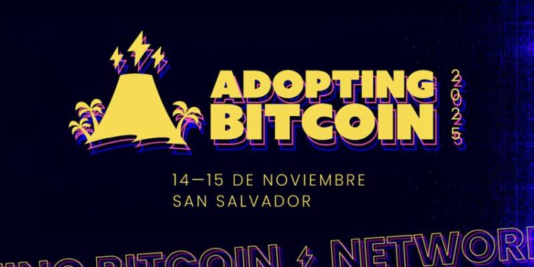 anuncio del evento Adopting Bitcoin 2025 que se celebrará el 14 y 15 de noviembre en San Salvador, El Salvador