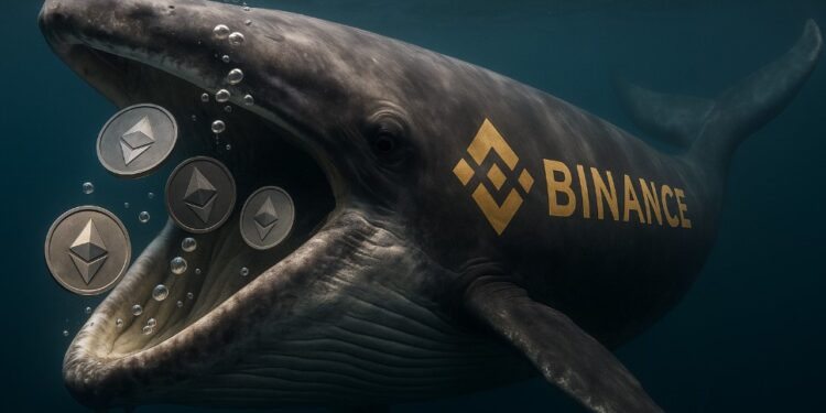 Ballena de Binance comiendo ETH.