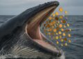 Ballena comiendo bitcoin.