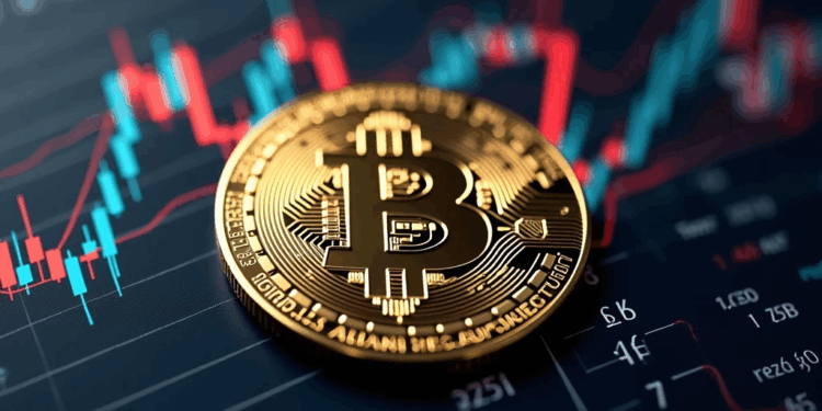 Las compañías de cotización públicas acumulan 977.451 BTC. Fuente: Imagen generada por CriptoNoticias mediante SeeArt.ia.