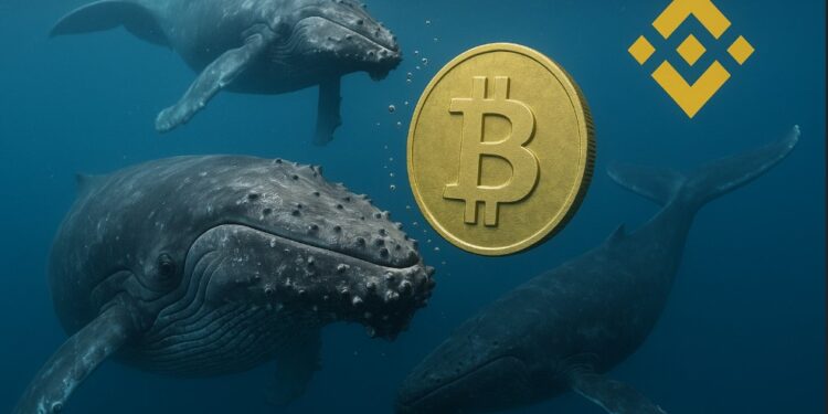 Ballenas de bitcoin y Binance.