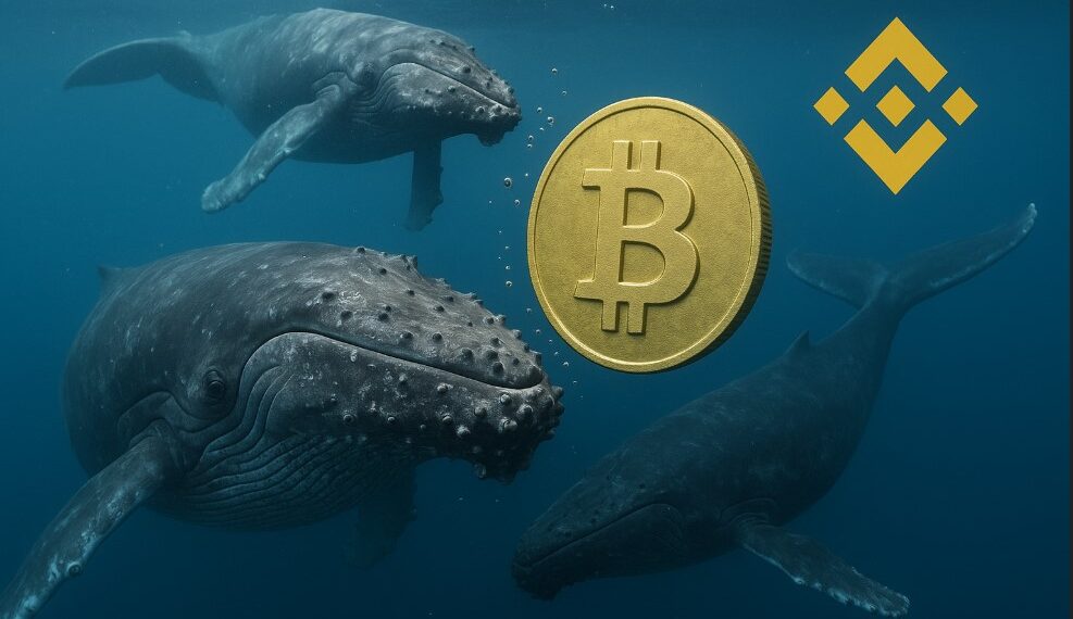 Ballenas de bitcoin y Binance.