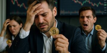 El sentimiento de frustración por el comportamiento de BTC es latente. Fuente: Imagen generada por CriptoNoticias en ChatGPT.