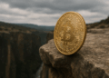 Bitcoin al borde de un precipicio.