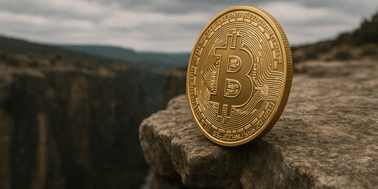 Bitcoin al borde de un precipicio.