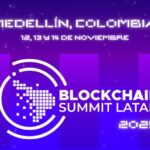 Banner del Blockchain Summit Latam 2025. Medellín Colombia en la universidad EAFIT