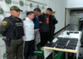 Quedaron detenidos los involucrados de la red de estafas con criptomonedas desarticulada. Fuente: Policía Nacional de Colombia.