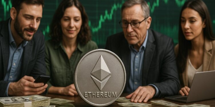 ETH con inversionistas alrededor.
