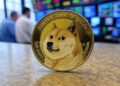 moneda de dogecoin.