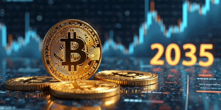 monedas de bitcoin y gráfico de fondo.