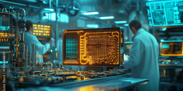 La computación cuántica se basa en principios de la mecánica cuántica. Fuente: Adobe / Autor: 은지 김.