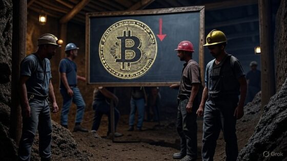 Las ganancias de los mineros se desploman junto al precio de bitcoin