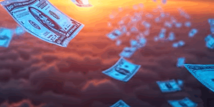 billetes de dolar digitales