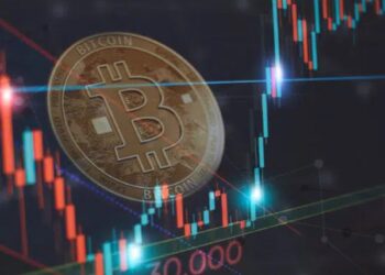 BTC con gráficas de fondo.