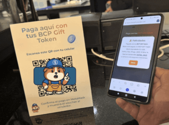 Banco de Perú realiza su primer pago con criptomoneda propia