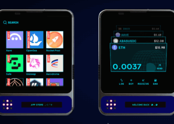 Interfaz de la wallet dGEN1 para Ethereum