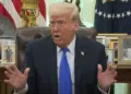 Donald Trump en el despacho oval de la Casa Blanca.