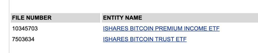 Registro del ETF basado en bitcoin gestionado por BlackRock.