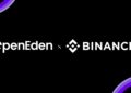 Imagen de llos logos de OpenEden y Binance.