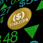 Imagen de una stablecoin en una pizarra virtual.