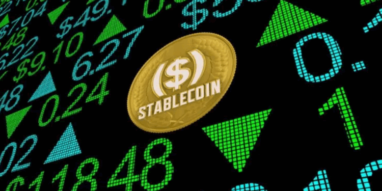 Imagen de una stablecoin en una pizarra virtual.
