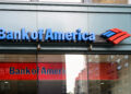 Fachada del banco estadounidense Bank of America