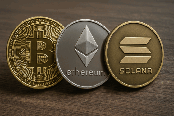 Bitcoin, Ethereum y solana rompieron récord en mercados tradicionales