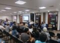 panel de periodistas que cubren bitcoin conversar con estudiantes de la Universidad Católica Andrés Bello