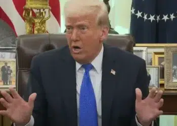 Donald Trump, presidente de los Estados Unidos, en la Oficina Oval.