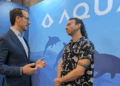 Iván Gómez entrevistando al príncipe Felipe de Serbia y Yugoslavia en BTC Prague 2025.