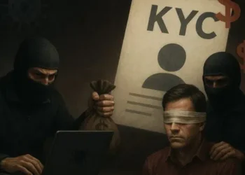 Usuario secuestrado y mantenido con los ojos vendados.