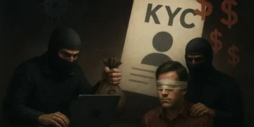 Usuario secuestrado y mantenido con los ojos vendados.