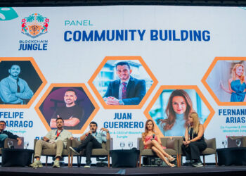 Panel Community Building del evento Blockchain Jungle 2025 en Costa Rica
